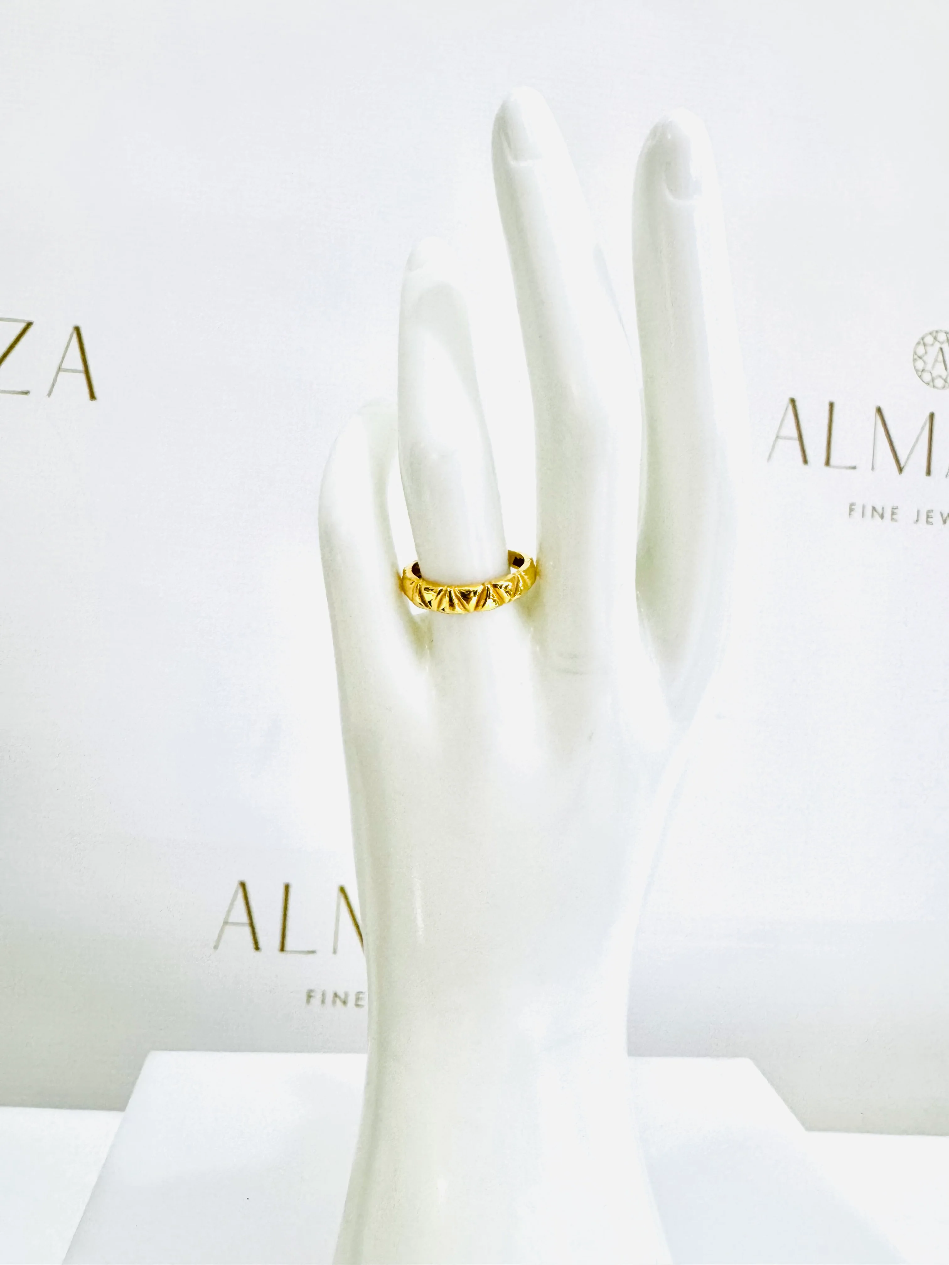 21K Gold Stacking Ring