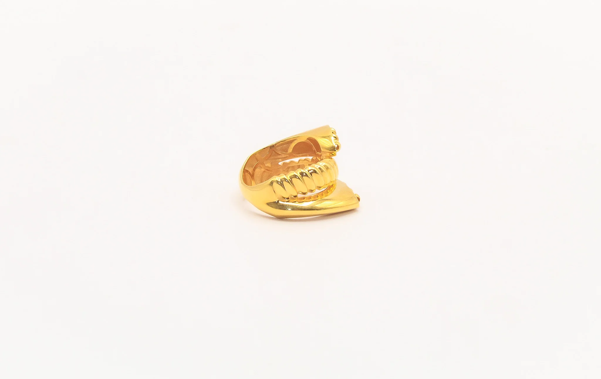 21K Gold Stalked Ring