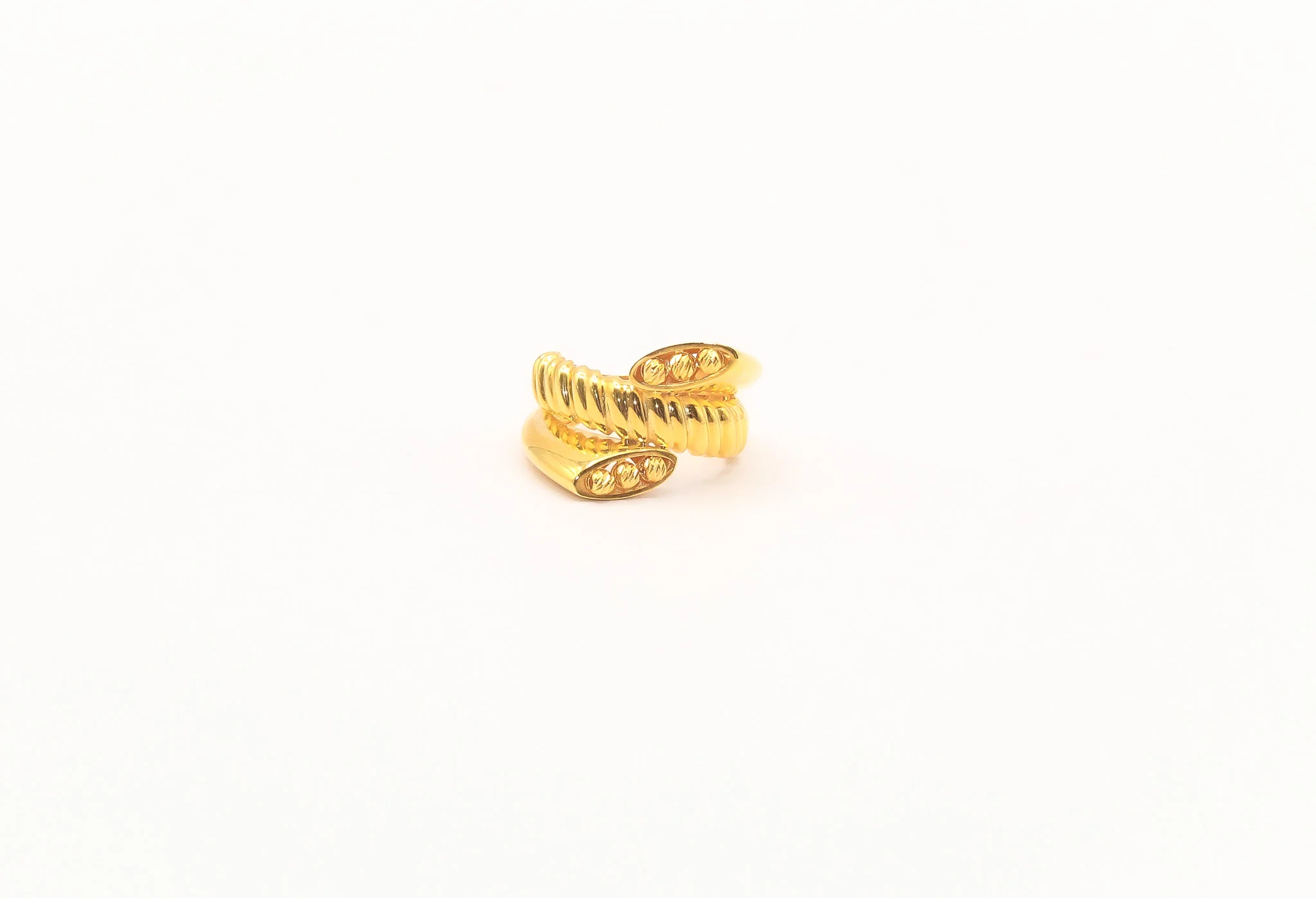 21K Gold Stalked Ring - Image 2