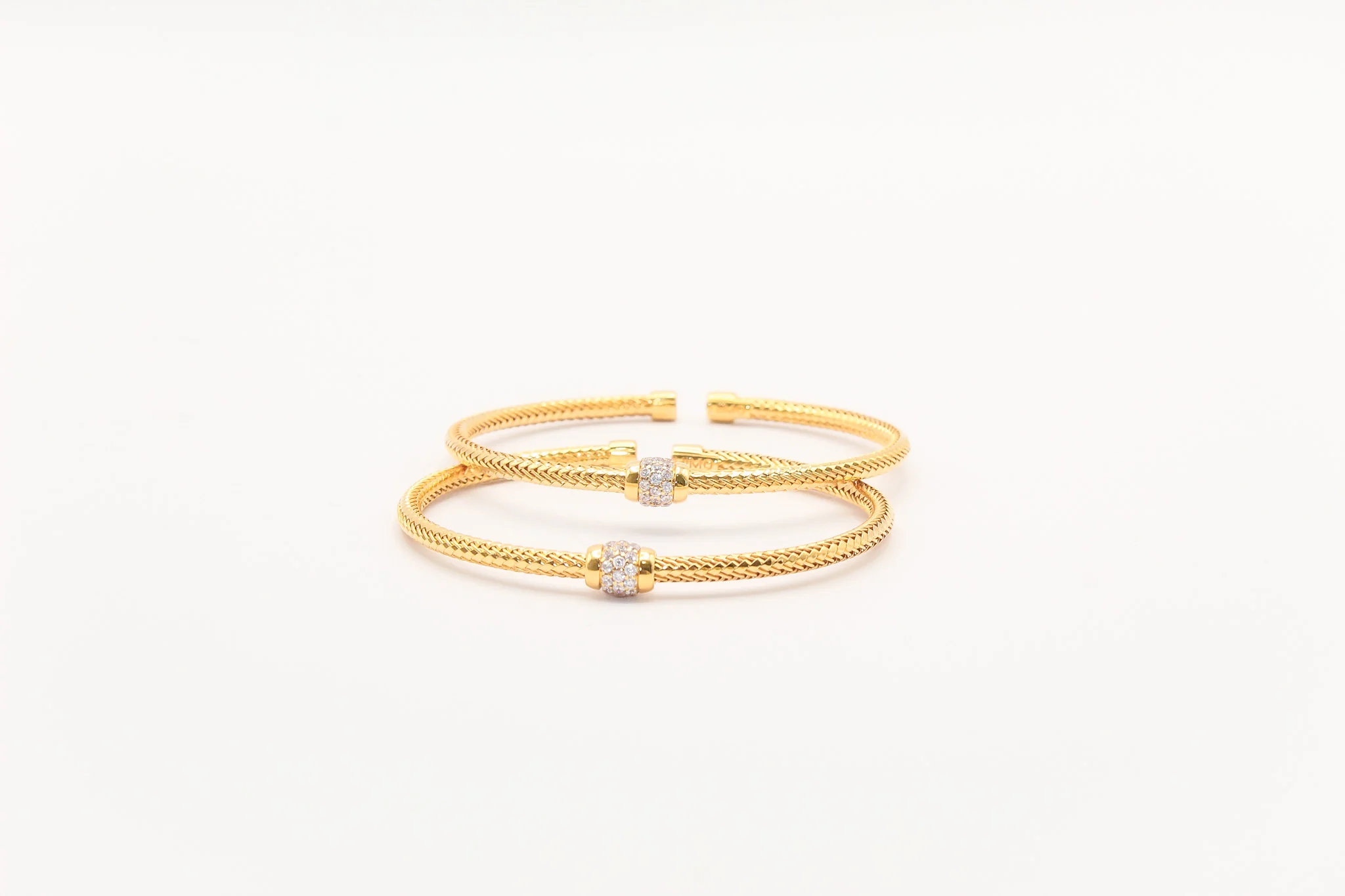 21K Gold Studded Himo Bracelet