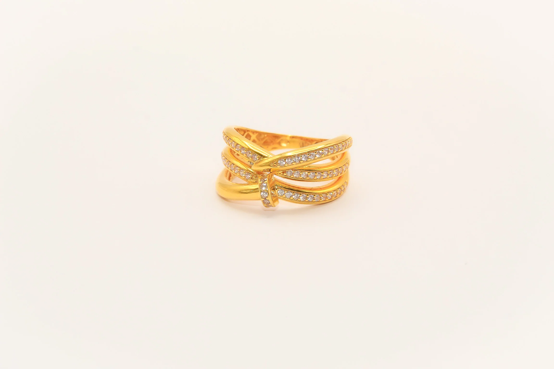 21K Gold Studded Ring