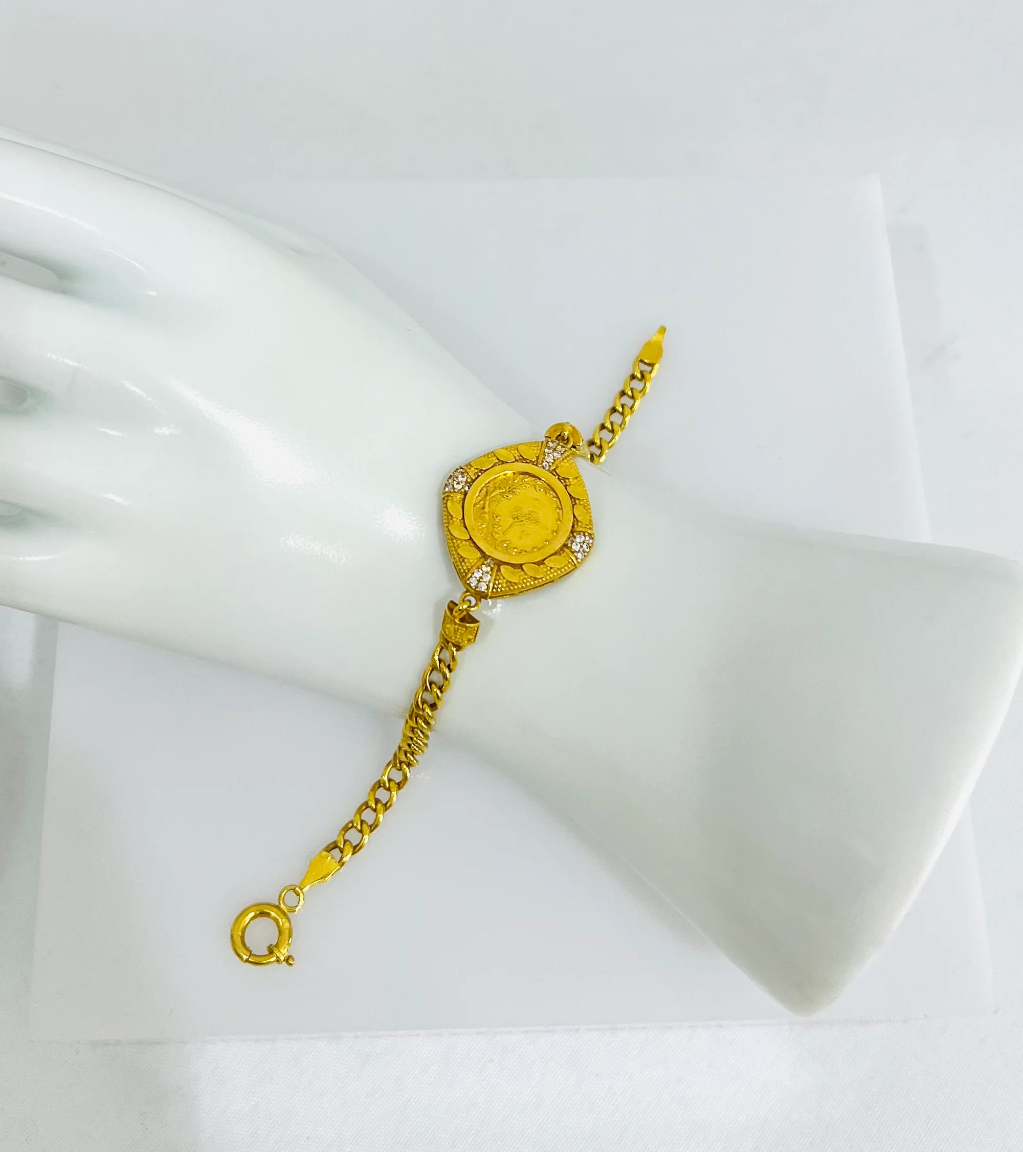 21K Gold Turkish Coin Bracelet - Image 2