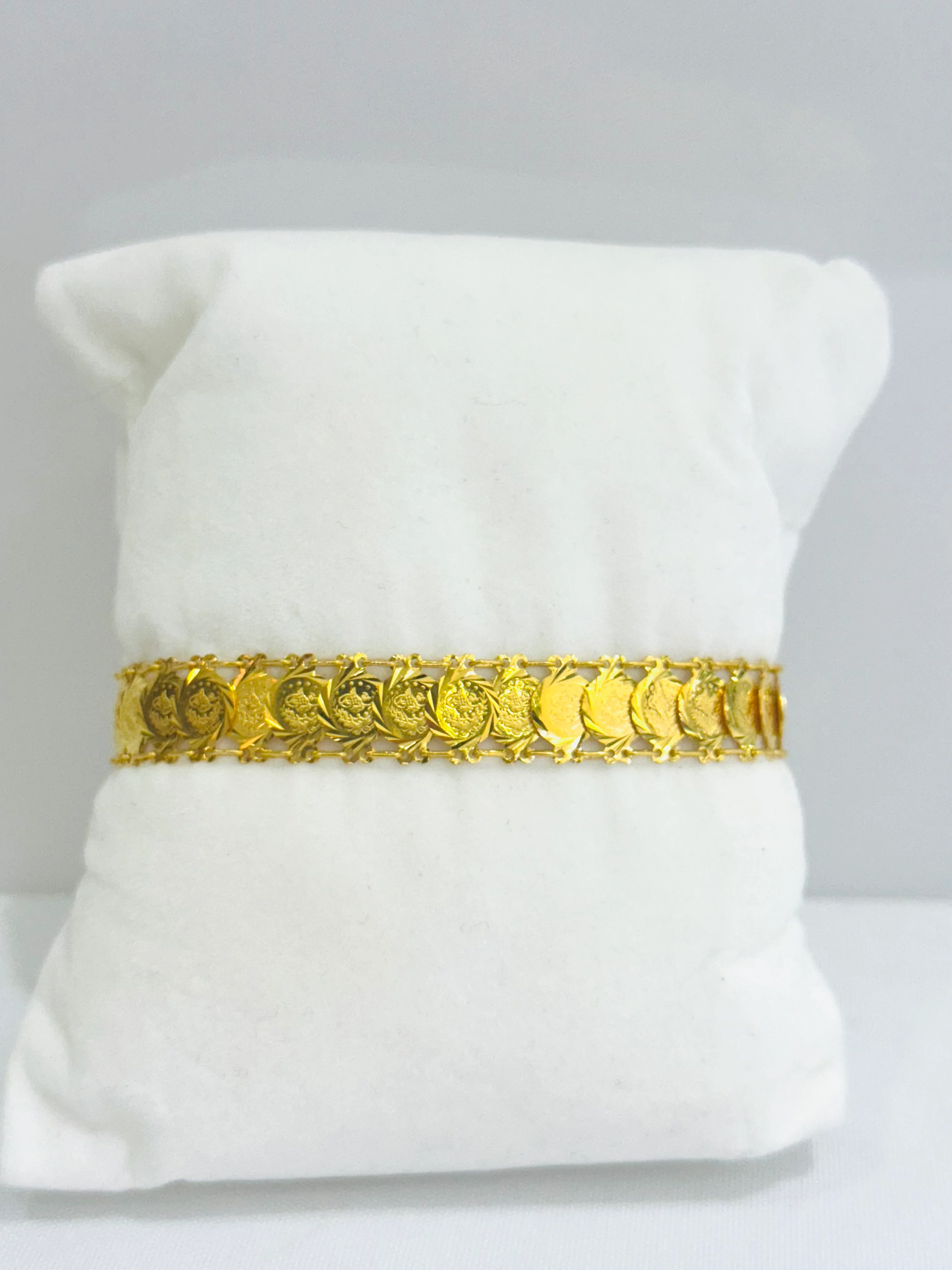 21K Gold Turkish Coin Bracelet