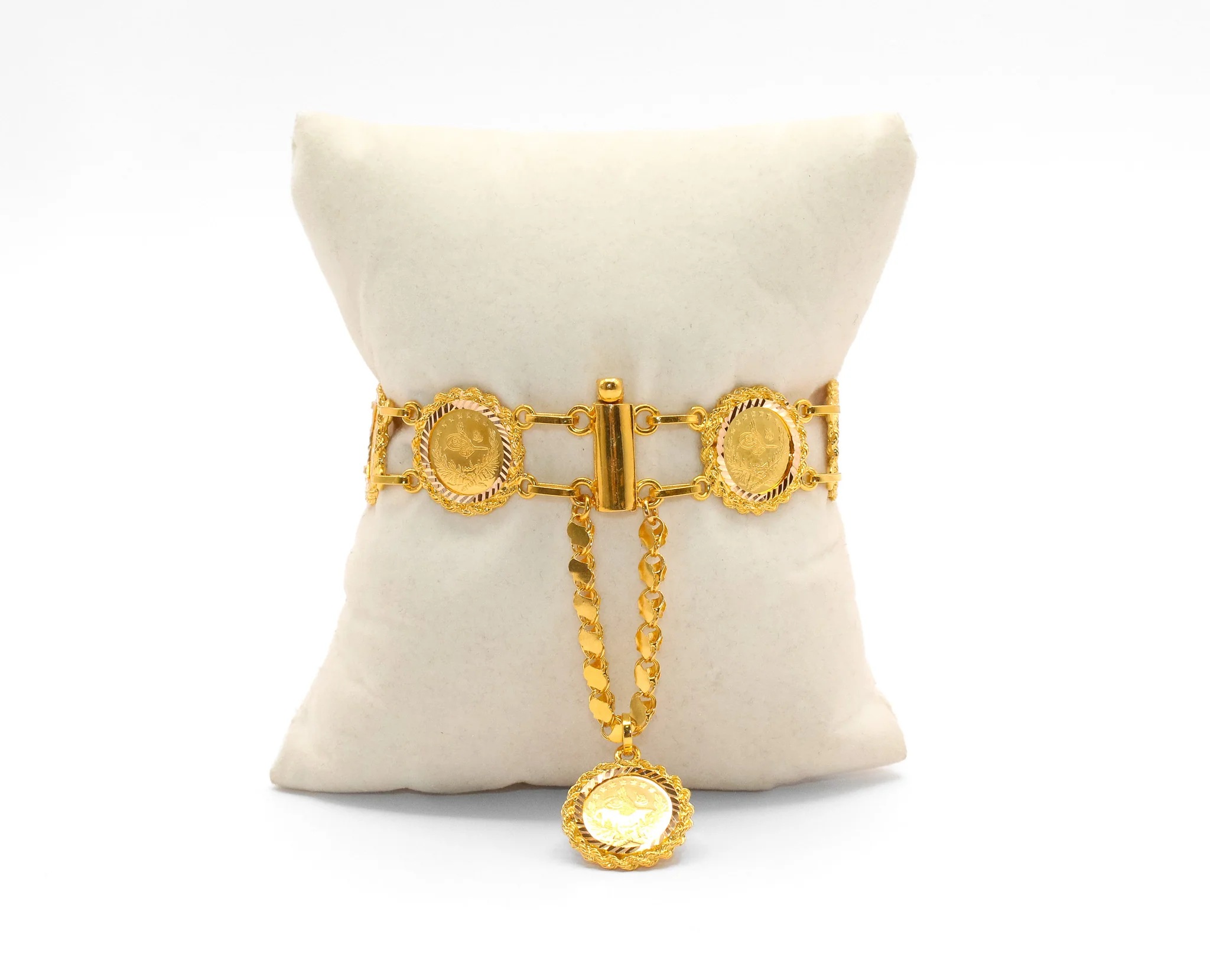 21K Gold Turkish Coin Bracelet - Image 2