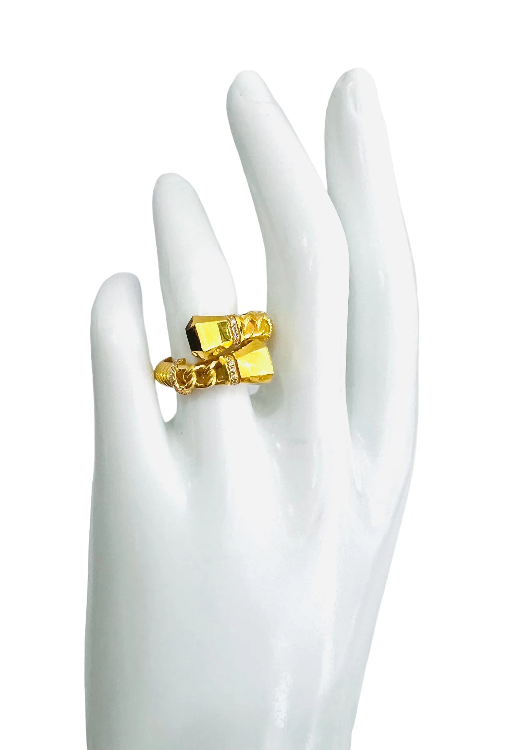 21K Gold Twist Ring