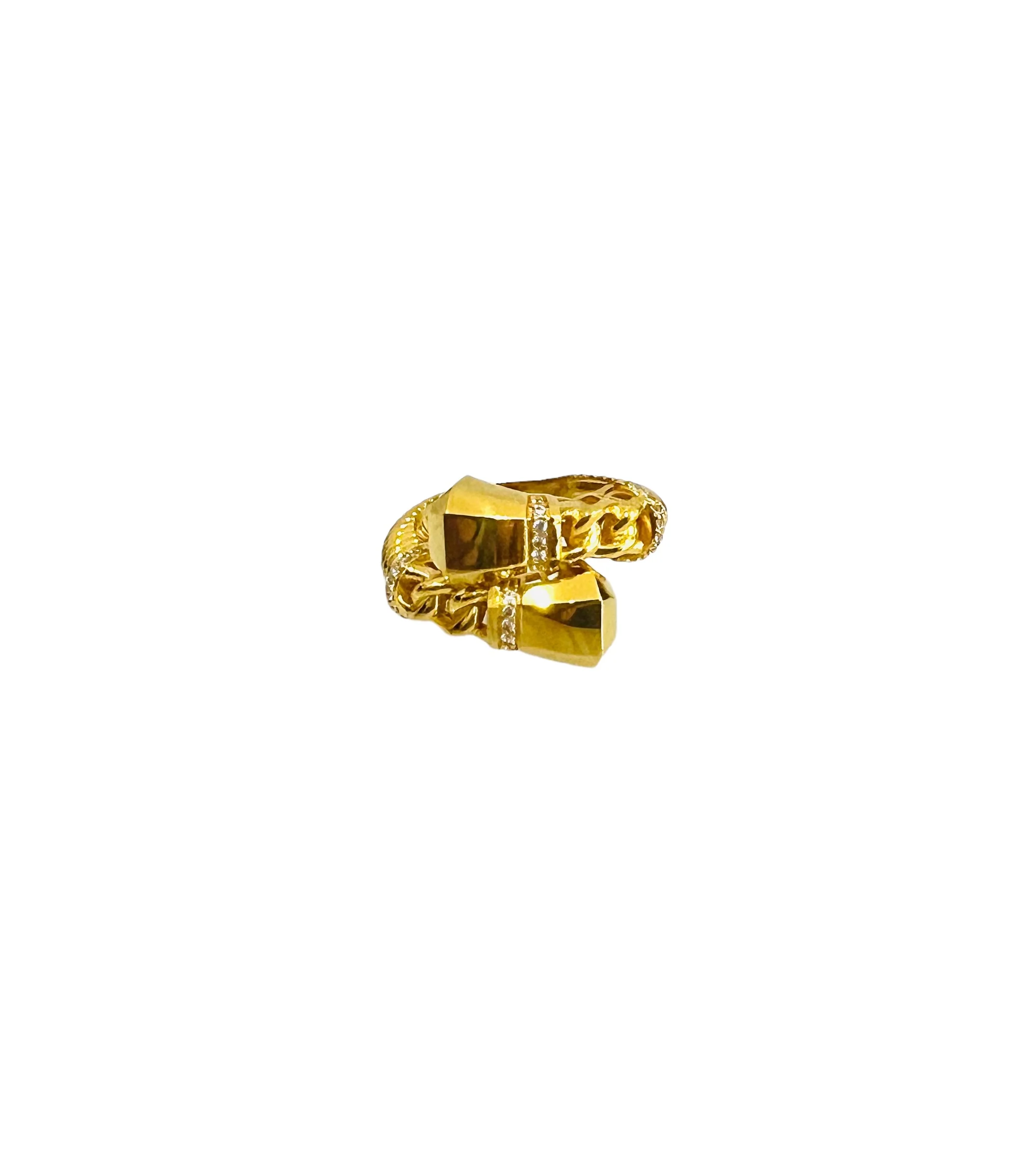 21K Gold Twist Ring - Image 2