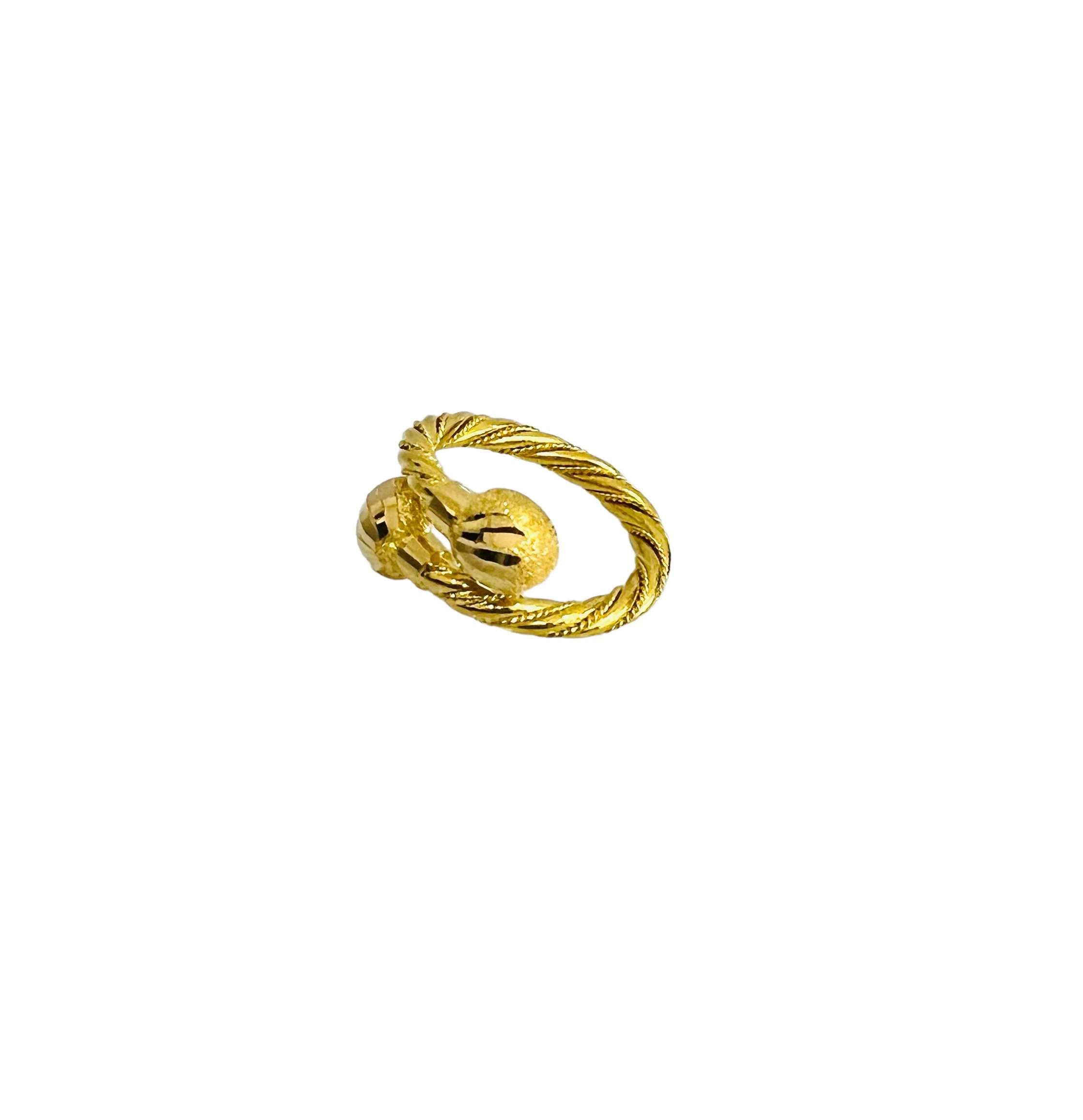 21K Gold Twist Ring - Image 2