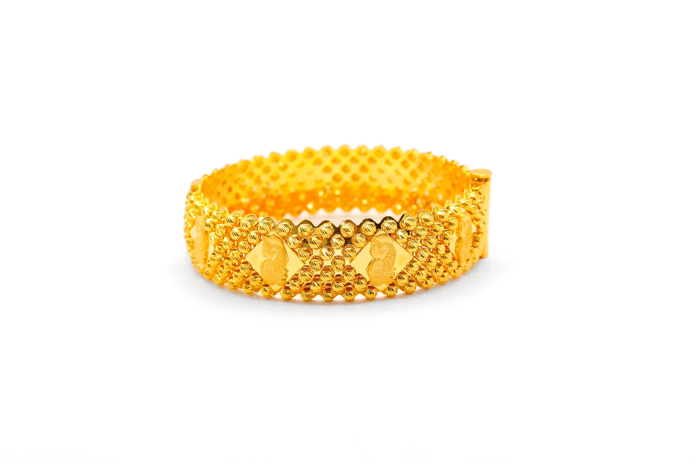 21K Gold Lady Futuna Bangle Bracelet - Image 2