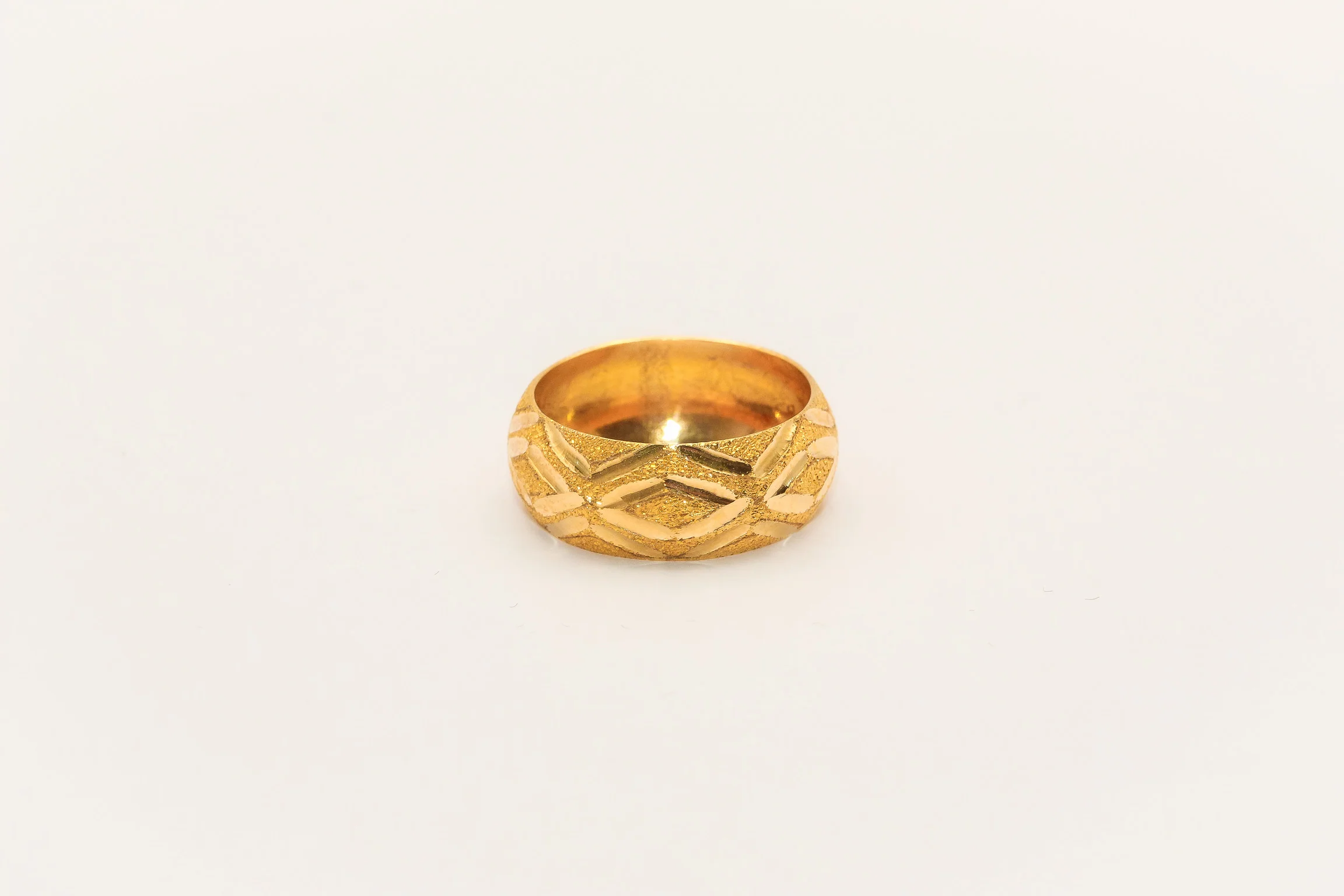 21K Gold Wide Ring