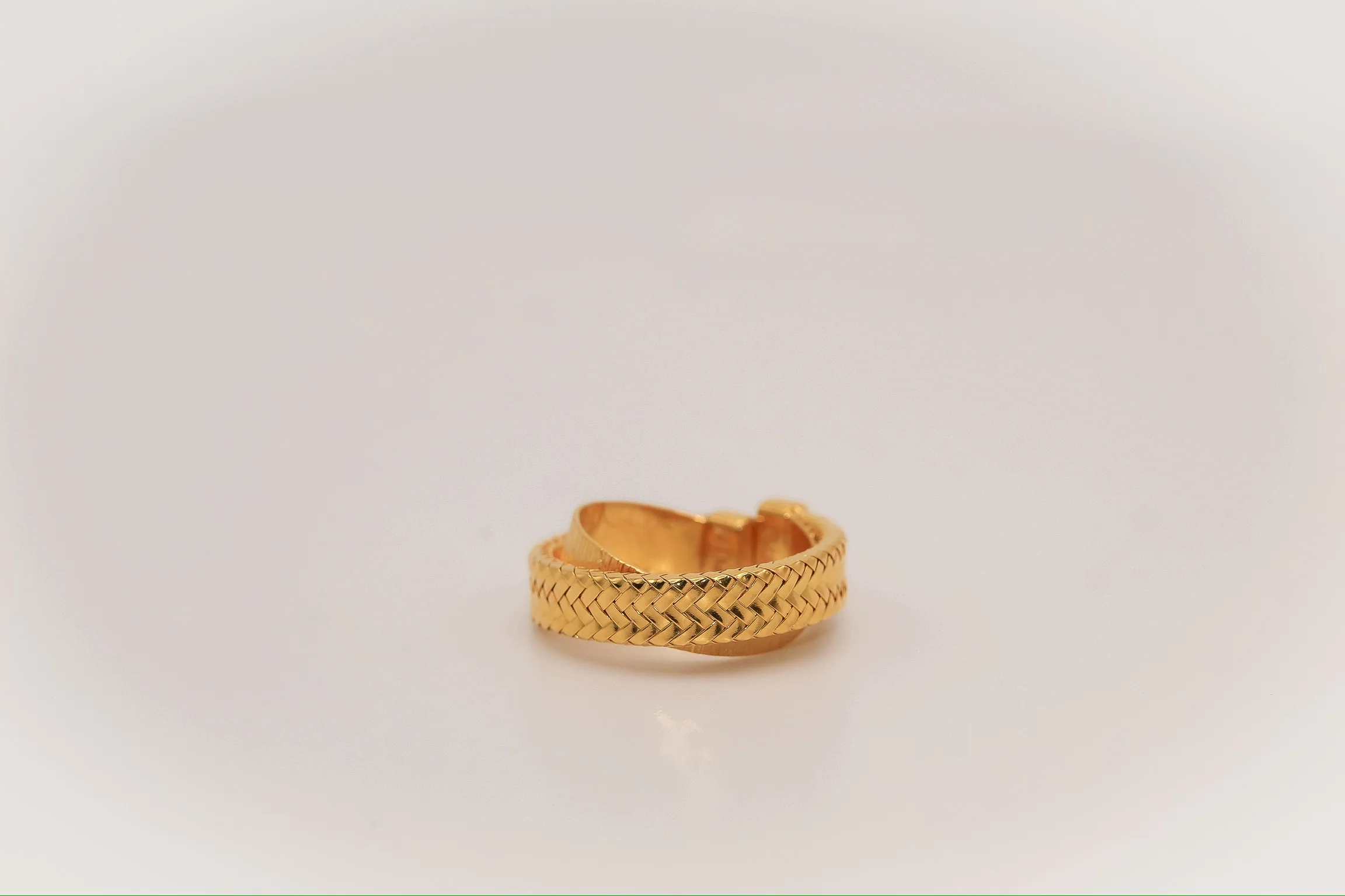 21K Gold X Himo Ring