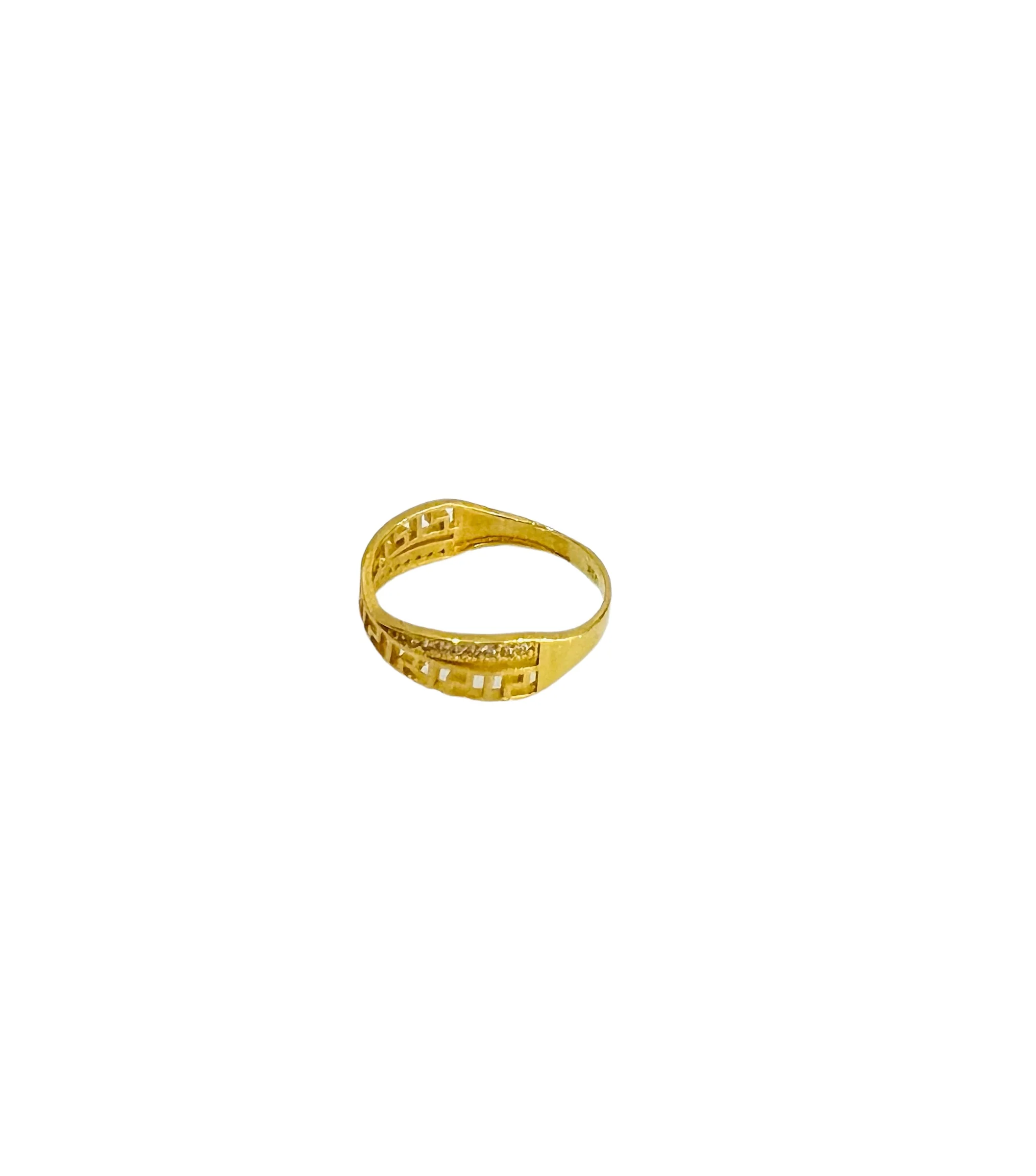 21K Gold X Ring - Image 3