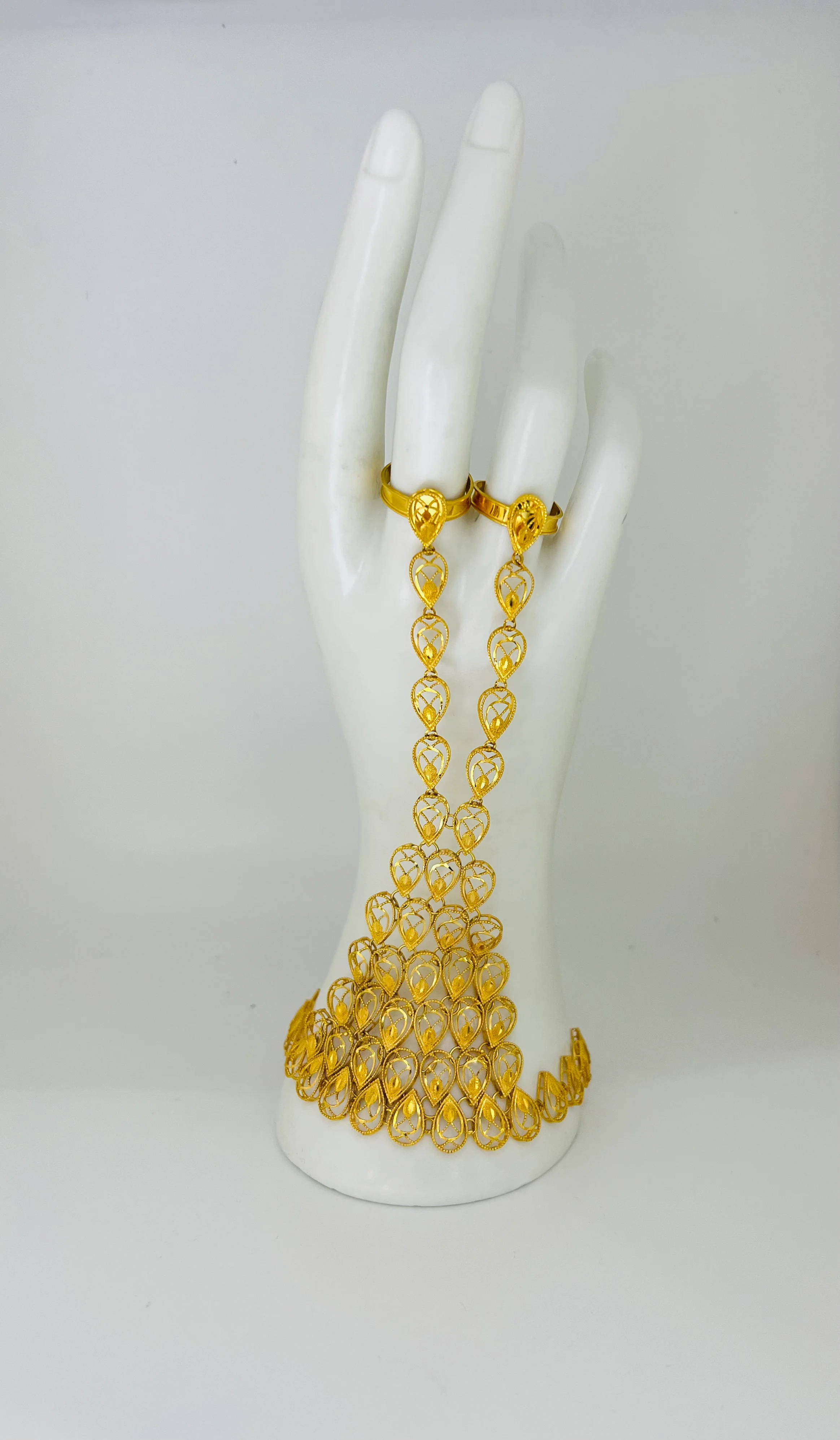 21K Gold Hand Bracelet