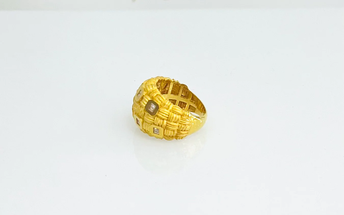 21K Gold Dome Ring - Image 2